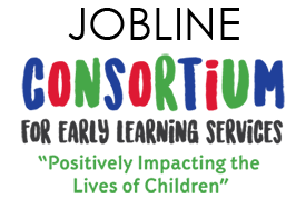 Logo for Jobline Consortium for Early Learning Services with the tagline "Positively Impacting the Lives of Children.