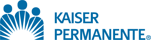 Kaiser Permanente logo with three blue figures above the company name in blue text.